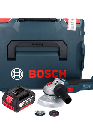 Bosch GWS 18V-10 Professional Akku Winkelschleifer 18 V 125 mm Brushless + 1x Akku 4,0 Ah + L-Boxx - ohne Ladegerät