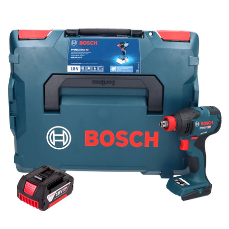 Bosch GDX 18V-210 C Professional Akku Drehschlagschrauber 18 V 210 Nm Brushless + 1x Akku 5,0 Ah + Connectivity Modul + L-Boxx - ohne Ladegerät