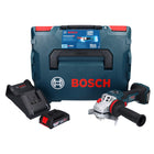 Bosch GWS 18V-15 SC Professional amoladora angular a batería 18 V 125 mm sin escobillas + 1x batería 2,0 Ah + cargador + L-BOXX