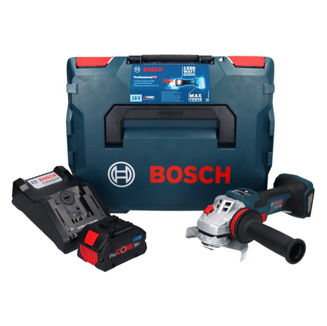 Bosch GWS 18V-15 SC Professional Akku Winkelschleifer 18 V 125 mm Brushless + 1x ProCORE Akku 8,0 Ah + Ladegerät + L-BOXX