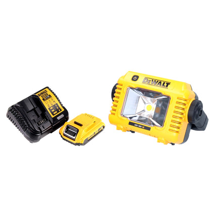 Akumulatorowy reflektor roboczy LED DeWalt DCL 077 D1 12 V 18 V 2000 lm IP54 + 1x akumulator 2,0 Ah + ładowarka