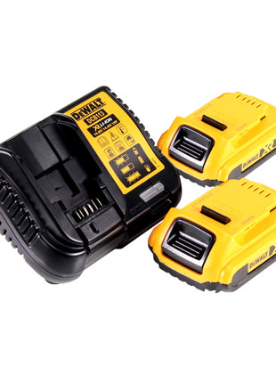 DeWalt DCL 077 D2 Akku LED Arbeitsstrahler 12 V 18 V 2000 lm IP54 + 2x Akku 2,0 Ah + Ladegerät