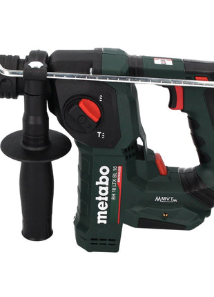 Metabo BH 18 LTX BL 16 akumulatorowa wiertarko-wkrętarka udarowa 18 V 1,3 J SDS plus Brushless + 5-częściowy zestaw wierteł i dłut + metaBOX - bez akumulatora, bez ładowarki