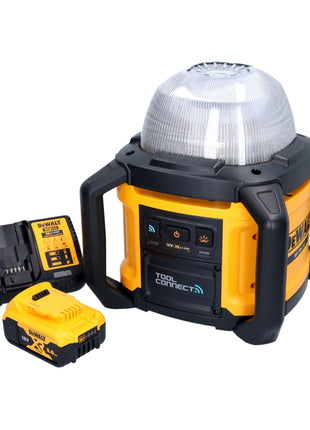 Foco de obra con batería DeWalt DCL 074 P1 18 V 5000 lm 4000 Kelvin + 1x batería 5,0 Ah + cargador