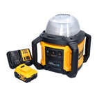 Foco de obra con batería DeWalt DCL 074 P1 18 V 5000 lm 4000 Kelvin + 1x batería 5,0 Ah + cargador