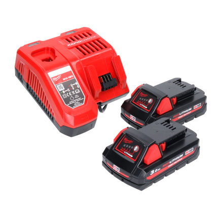 Milwaukee M18 FTR-302X frezarka akumulatorowa 18 V bezszczotkowa + 2x akumulator 3,0 Ah + ładowarka + moduły frezarki + skrzynka HD