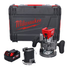 Milwaukee M18 FTR-501X frezarka akumulatorowa 18 V bezszczotkowa + 1x akumulator 5,0 Ah + moduły frezarki + skrzynka HD - bez ładowarki