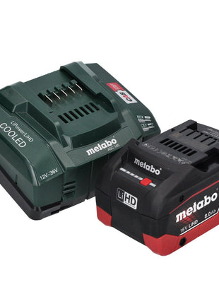 Metabo KH 18 LTX BL 24 akumulatorowa wiertarko-wkrętarka udarowa 18 V 2,2 J SDS Plus Brushless + 1x akumulator 8,0 Ah + ładowarka + metaBOX