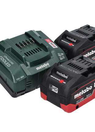 Metabo KH 18 LTX BL 24 taladro percutor a batería 18 V 2,2 J SDS Plus Brushless + 2x batería 8,0 Ah + cargador + metaBOX