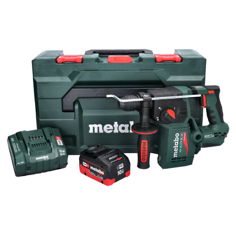 Metabo KH 18 LTX BL 24 akumulatorowa wiertarko-wkrętarka udarowa 18 V 2,2 J SDS Plus Brushless + 1x akumulator 10,0 Ah + ładowarka + metaBOX