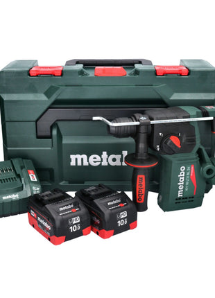 Metabo KH 18 LTX BL 24 akumulatorowa wiertarko-wkrętarka udarowa 18 V 2,2 J SDS Plus Brushless + 2x akumulator 10,0 Ah + ładowarka + metaBOX