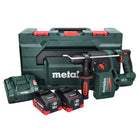 Metabo KH 18 LTX BL 24 akumulatorowa wiertarko-wkrętarka udarowa 18 V 2,2 J SDS Plus Brushless + 2x akumulator 10,0 Ah + ładowarka + metaBOX