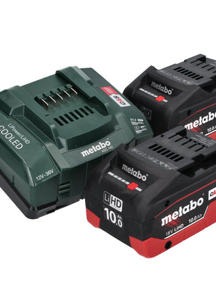 Metabo KH 18 LTX BL 24 akumulatorowa wiertarko-wkrętarka udarowa 18 V 2,2 J SDS Plus Brushless + 2x akumulator 10,0 Ah + ładowarka + metaBOX