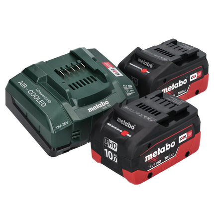 Metabo KH 18 LTX BL 24 akumulatorowa wiertarko-wkrętarka udarowa 18 V 2,2 J SDS Plus Brushless + 2x akumulator 10,0 Ah + ładowarka + metaBOX