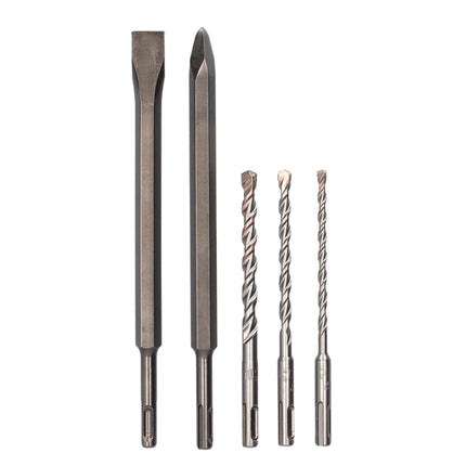 Metabo KH 18 LTX BL 24 akumulatorowa wiertarko-wkrętarka udarowa 18 V 2,2 J SDS Plus Brushless + 5-częściowy zestaw wierteł i dłut + metaBOX - bez akumulatora, bez ładowarki