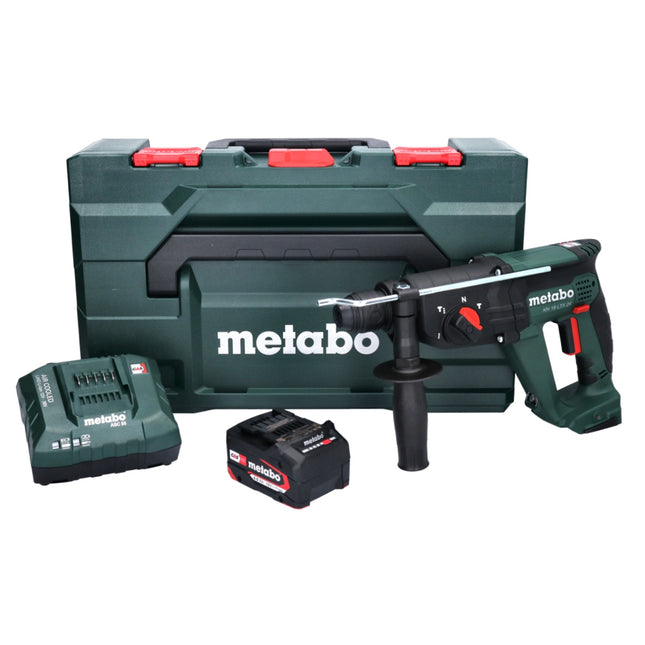 Metabo KH 18 LTX 24 akumulatorowy młot udarowo-obrotowy 18 V 2,1 J SDS plus + 1x akumulator 4,0 Ah + ładowarka + metaBOX