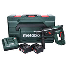 Metabo KH 18 LTX 24 akumulatorowy młot kombi 18 V 2,1 J SDS plus + 2x akumulator 4,0 Ah + ładowarka + metaBOX ( 601712510 )