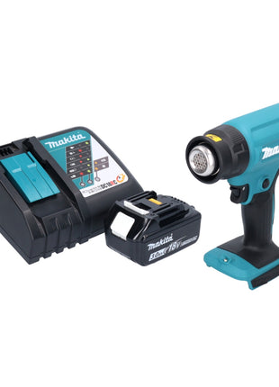 Makita DHG 180 RF1 Akku Heißluftgebläse 18 V 550 °C + 1x Akku 3,0 Ah + Ladegerät - Toolbrothers