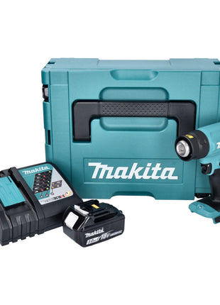 Makita DHG 180 RF1J Akku Heißluftgebläse 18 V 550 °C + 1x Akku 3,0 Ah + Ladegerät + Makpac - Toolbrothers