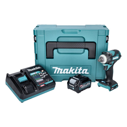 Makita TW 004 GA101 Akku Schlagschrauber 40 V max. 1/2" 350 Nm XGT Brushless + 1x Akku 2,0 Ah + Ladegerät + Makpac