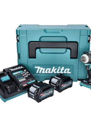 Makita TW 004 GD201 Akku Schlagschrauber 40 V max. 1/2" 350 Nm XGT Brushless + 2x Akku 2,5 Ah + Ladegerät + Makpac