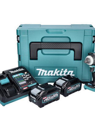 Makita TW 004 GM201 Akumulatorowy klucz udarowy 40 V maks. 1/2" 350 Nm XGT Bezszczotkowy + 2x akumulator 4,0 Ah + ładowarka + Makpac