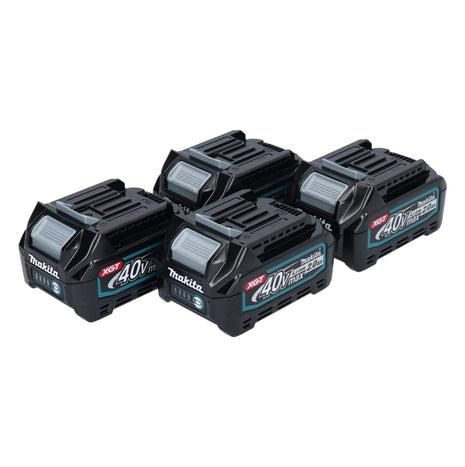 Makita Akku Set 4x BL 4020 Li-Ion Akku 40 V max. 2,0 Ah XGT ( 4x 191L29-0 ) IP64 Schutzklasse mit LED Anzeige