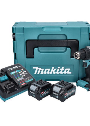 Makita DF 002 GA202 Akku Bohrschrauber 40 V max. 64 Nm Brushless XGT + 2x Akku 2,0 Ah + Ladegerät + Makpac