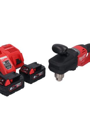 Milwaukee M18 CRAD2-602 Akku Winkelbohrmaschine 18 V 30 Nm Brushless + 2x Akku 6,0 Ah + Ladegerät