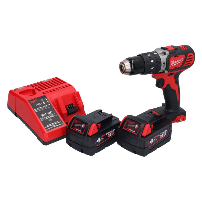 Milwaukee M18 BPD-402 akumulatorowa wiertarka udarowa 18 V 60 Nm + 2x akumulator 4,0 Ah + ładowarka