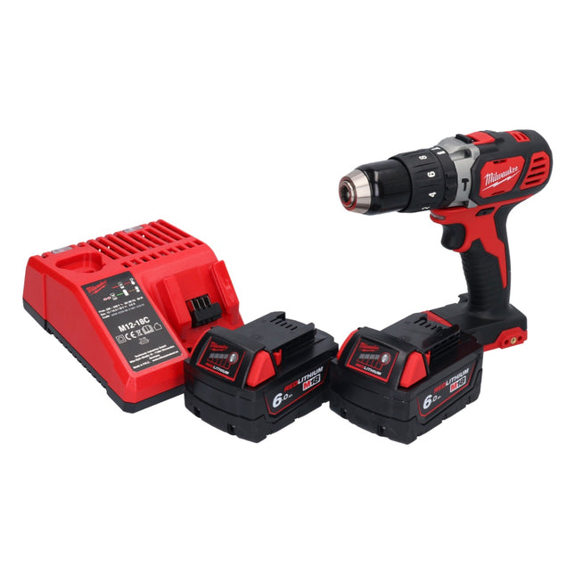 Milwaukee M18 BPD-602 Akku Schlagbohrschrauber 18 V 60 Nm + 2x Akku 6,0 Ah + Ladegerät