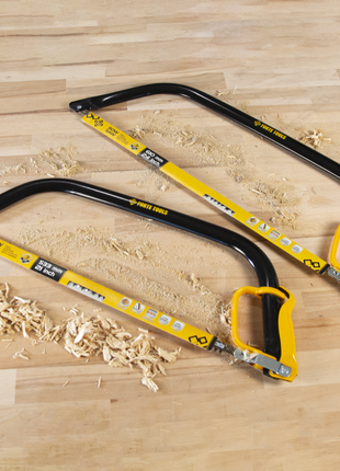 FORTE Tools Bügelsäge FT30 mit feststehendem Blatt für frisches, feuchtes Holz, Länge: 53 cm, schwarz, Premium Säge aus hochwertigem Stahl ( 000040031213 ) - Toolbrothers