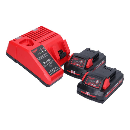 Milwaukee M18 BPD-302C akumulatorowa wiertarka udarowa 18 V 60 Nm + 2x akumulator 3,0 Ah + ładowarka + walizka