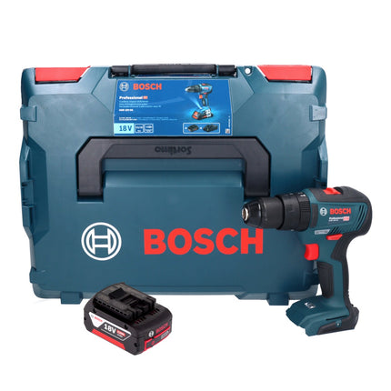 Bosch GSB 18V-55 Profesjonalna akumulatorowa wiertarko-wkrętarka udarowa 18 V 55 Nm bezszczotkowa + 1x akumulator 4,0 Ah + L-Boxx - bez ładowarki