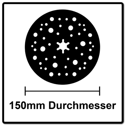 Mirka Abranet Schleifteller Grip Set 2x 150 mm Hart ( 2x 8292605021 )