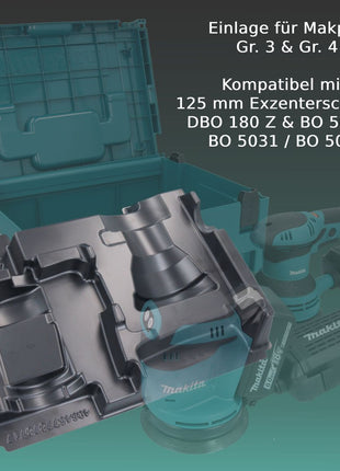 Toolbrothers passende MAKPAC Kunststoff Einlage für DBO / BO 125 mm Exzenterschleifer / LXT 18V Akkus & Ladegeräte - Toolbrothers