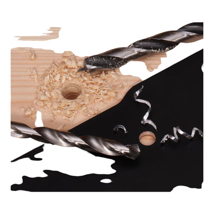 WellCut 101-częściowy zestaw bitów i wierteł w walizce 1/4" Phillips / Pozidriv / szczelinowe / sześciokątne / Torx / Robertson / wiertła do drewna, stali i muru ( WC-DB101U )