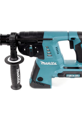 Makita DHR CTJ Akku Bohrhammer 36 V ( 2x 18 V ) 3,0 J SDS-plus + 2x Akku 5,0 Ah + Doppelladegerät + Makpac