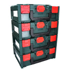 Metabo metaBOX 145 Set 4x System Werkzeug Koffer Stapelbar 396 x 296 x 145 mm - ohne Einlage - Toolbrothers