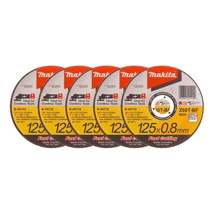 Makita DGA 504 RFJ3 akumulatorowa szlifierka kątowa 18 V 125 mm bezszczotkowa + 3x akumulator 3,0 Ah + ładowarka + 5x tarcza tnąca + Makpac