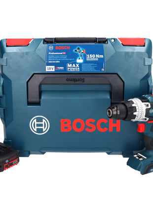 Bosch GSB 18V-150 C Professional Akku Schlagbohrschrauber 18 V 150 Nm Biturbo Brushless + 1x Akku 5,0 Ah + L-Boxx - ohne Ladegerät