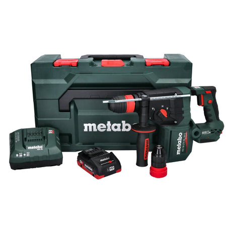 Metabo KH 18 LTX BL 28 Q Akku Bohrhammer 18 V 3 J SDS plus Brushless + 1x Akku 4,0 Ah + Ladegerät + metaBOX