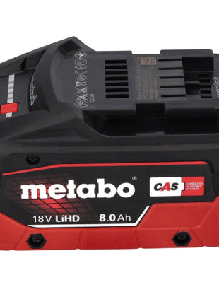 Marteau perforateur sur batterie Metabo KH 18 LTX BL 28 Q 18 V 3 J SDS plus brushless + 1x batterie 8,0 Ah + metaBOX - sans chargeur