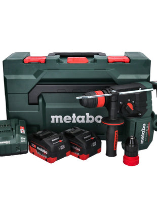 Metabo KH 18 LTX BL 28 Q Akku Bohrhammer 18 V 3 J SDS plus Brushless + 2x Akku 8,0 Ah + Ladegerät + metaBOX