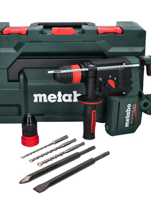 Metabo KH 18 LTX BL 28 Q Akumulatorowa wiertarko-wkrętarka udarowa 18 V 3 J SDS plus Brushless + 5-częściowy zestaw wierteł i dłut + metaBOX - bez akumulatora, bez ładowarki