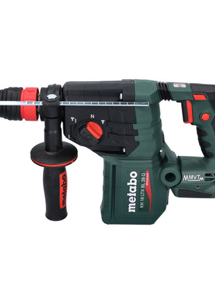 Metabo KH 18 LTX BL 28 Q taladro percutor inalámbrico 18 V 3 J SDS plus sin escobillas + 2 baterías 5,5 Ah + cargador + juego de cinceles perforadores de 5 piezas + metaBOX