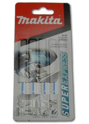 Makita 5 Stück B-06482 Universal-Sägeblatt B-52 für Makita Stichsägen BJV 180 4350 4351 FCT JV 100 D - Toolbrothers