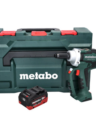 Metabo NP 18 LTX BL 5.0 Akku Blindnietpistole 18 V 10 kN Brushless + 1x Akku 8,0 Ah + metaBOX - ohne Ladegerät