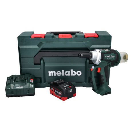 Metabo NP 18 LTX BL 5.0 Akku Blindnietpistole 18 V 10 kN Brushless + 1x Akku 8,0 Ah + Ladegerät + metaBOX