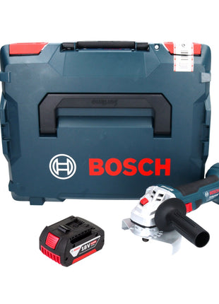 Bosch GWS 18V-7 Professional amoladora angular a batería 18 V 125 mm 22,23 mm sin escobillas + 1x batería 6,0 Ah + L-Boxx - sin cargador